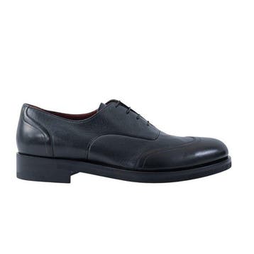 TESTONI - 8 UK - 42 IT - Oxford Vitello De Luxe + Deer Navy, Nieuw
