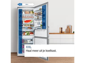Bosch - Koel-vriescombinatie - Inhoud  419 L, Witgoed en Apparatuur, 200 liter of meer, Verzenden, 60 cm of meer, Met aparte vriezer