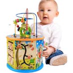 Houten Activiteiten kubus 8-in-1 - Activity Center Baby -, Kinderen en Baby's, Speelgoed | Houten speelgoed, Ophalen of Verzenden