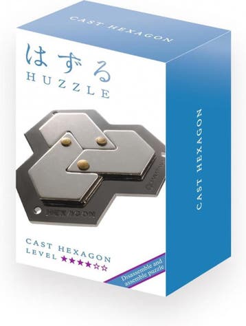 Huzzle Cast Puzzle - Hexagon (level 4) | Huzzle - Puzzels, Hobby en Vrije tijd, Denksport en Puzzels, Verzenden, Nieuw
