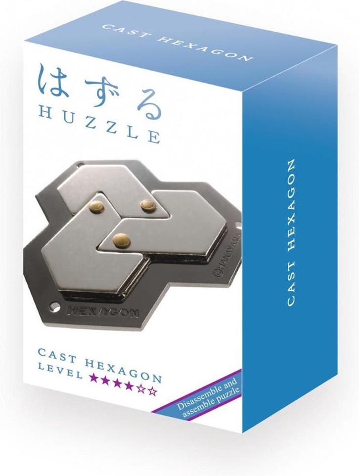 Huzzle Cast Puzzle - Hexagon (level 4) | Huzzle - Puzzels, Hobby en Vrije tijd, Denksport en Puzzels, Nieuw, Verzenden