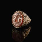 Ottomaanse Rijk Ring met steen, intaglio met LIon (Zonder