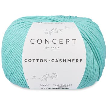 Katia Concept Cotton-Cashmere - 87 Turquoise - Garen, Ophalen of Verzenden, Nieuw