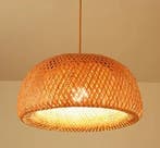 Handgemaakte Bamboe Hanglamp – Natuurlijke Gevlochten Lamp, Verzenden, Nieuw
