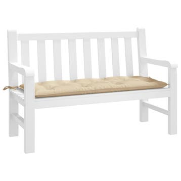 vidaXL Tuinbankkussen 120x50x7 cm oxford stof beige, Huis en Inrichting, Woonaccessoires | Kussens, Verzenden, Nieuw, Beige