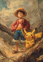 SDIMART 1996 - Pikachu and Luffy One Piece Limited Edition, Nieuw
