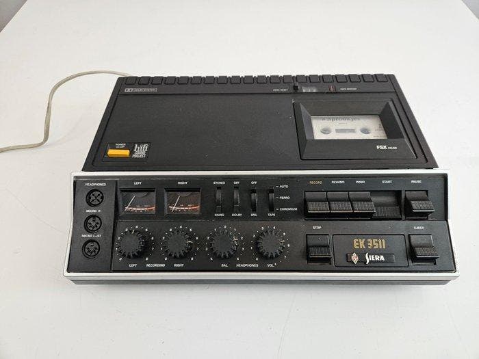 Siera - EK 3511 Audiocassette deck, Audio, Tv en Foto, Radio's