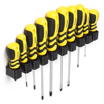 Schroevendraaierset met houder | Toolland |10-delig, Verzenden, Nieuw