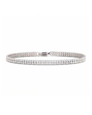 Tennis armband - 14 karaat Witgoud - 2.61ct. tw. Diamant, Sieraden, Tassen en Uiterlijk, Antieke sieraden
