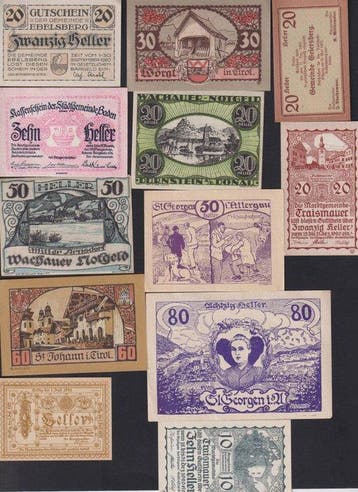 Oostenrijk. - 100 Banknotes - Various Dates (Zonder