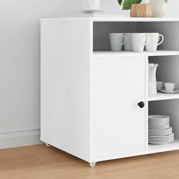 vidaXL Caster 2 st Wit 42 x 11,5 x 29 mm IJzer, Verzenden, Nieuw