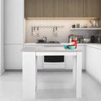 Luxe Bartafel met opbergruimte en planken – Wit Houtlook, Verzenden, Nieuw