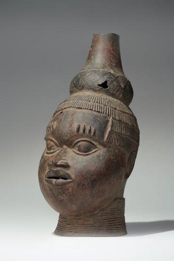 Een bronzen hoofd - Uhunmwun-elao - Benin - Nigeria