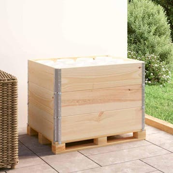vidaXL Palletopzetranden 3 st 60x80 cm massief grenenhout, Verzenden