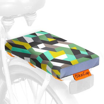 Zacht fietskussen Graphic green van BikeCap, Nieuw