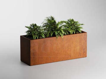 Adeqo cortenstaal plantenbak rechthoek 150 x 50 x 60 cm, 100 cm of meer, Verzenden, Nieuw, Metaal