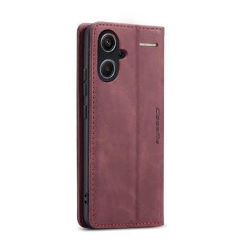 CaseMe book case leer - Xiaomi Redmi Note 13 Pro+ 5G - rood, Verzenden, Nieuw