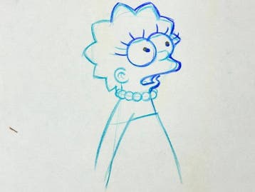 Gracie Films - Originele animatietekening van Lisa Simpson,, Nieuw in verpakking