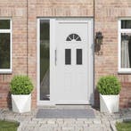 vidaXL Plantenbak 2 pcs Wit 40 x 40 x 40 cm Staal, Verzenden, Minder dan 60 cm, Nieuw, Metaal