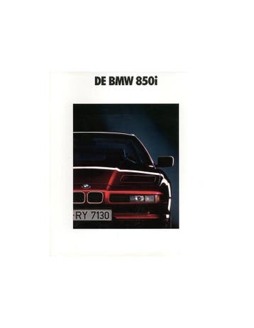 1990 BMW 8 SERIE COUPE BROCHURE NEDERLANDS, Nieuw, BMW, Author
