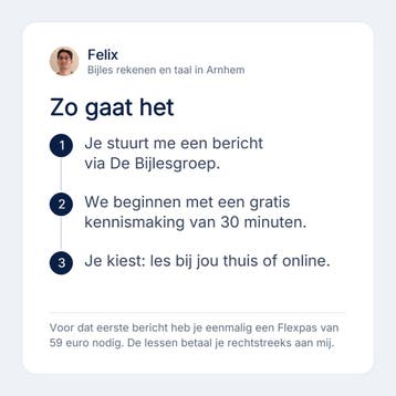 Bijles rekenen en taal in Arnhem, havo, Privéles, Bijles