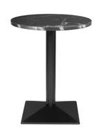 Complete Tafel Rond Zwarte Steen Effect 600mm, Verzenden, Nieuw in verpakking