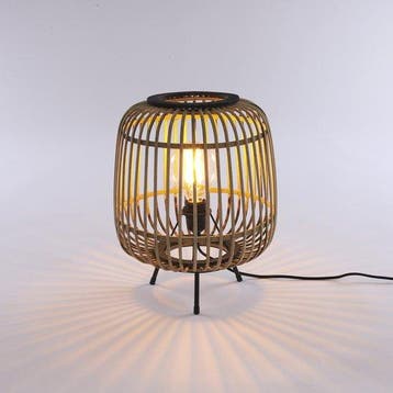 2dekans | Mica Decorations - Nimes Tafellamp - H37 x Ø29 cm, Ophalen of Verzenden, Zo goed als nieuw