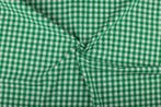 Ruitjesstof groen wit geruit - 10mm geruit, Hobby en Vrije tijd, Stoffen en Lappen, 120 cm of meer, Ophalen of Verzenden, Katoen