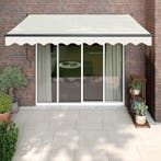 vidaXL Luifel automatisch uitschuifbaar 3x2,5 m crèmekleurig, Tuin en Terras, Zonneschermen, Verzenden, Nieuw