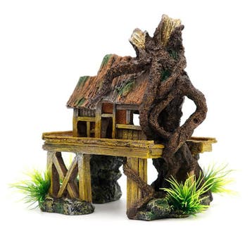Ruïne op palen 18cm / Aquariumdecoratie As-156 (Hardscaping, Dieren en Toebehoren, Verzenden, Nieuw, Gevuld zeewateraquarium