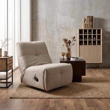 Relaxfauteuil Lazy | Taupe | Starfurn, Ophalen of Verzenden, Nieuw