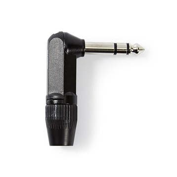 6.35 mm jack plug | M | Nedis (Stereo, Haaks, Metaal), Verzenden, Nieuw