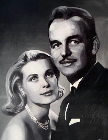 TA Duy Tung (1961) - Rainier III de Monaco et Grace Kelly, Antiek en Kunst