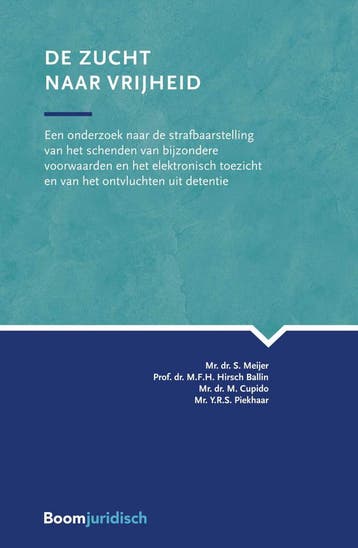 De zucht naar vrijheid / VU-strafrechtreeks - S. Meijer, Boeken, Verzenden, Zo goed als nieuw, S. Meijer