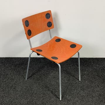 Lande Designstoel Bubbles - Oranje, Huis en Inrichting, Stoelen, Ophalen of Verzenden, Gebruikt