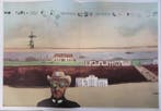 Saul Steinberg - Grande lithographie, double page, extraite
