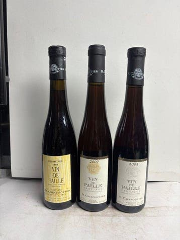 1998 , 2007, 2003 M. Chapoutier Vin de Paille Ermitage -, Verzamelen, Nieuw