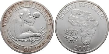 10 Dollar 2002 Somalia Demokratische Republik, Verzenden