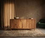 Luxe Japandi dressoir | Handgecarveerd acaciahout | 188 cm, Japandi, 100 tot 150 cm, Nieuw, Ophalen of Verzenden