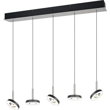 LED Hanglamp - Trio Select Guano - 5 Lichtpunten van 8 Watt, Huis en Inrichting, Lampen | Hanglampen, Ophalen of Verzenden, Nieuw