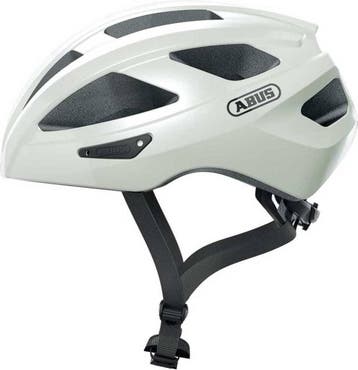 Abus Helm Macator M 52-58 Pearl White, Fietsen en Brommers, Fietsaccessoires | Fietshelmen, Ophalen of Verzenden, Nieuw, Abus