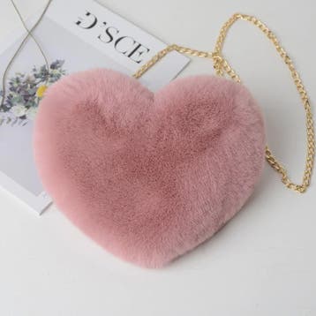 Schattige Hartvormige Pluche Schoudertas met Ketting - Dames, Verzenden, Nieuw