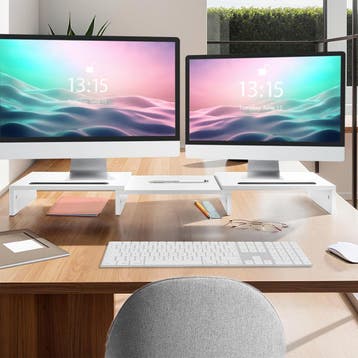 Monitorstandaard Bozen, 3-delig, incl. smartphonehouders, Verzenden, Nieuw in verpakking