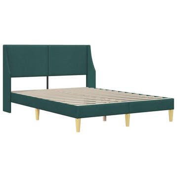 vidaXL Bedframe 192 x 144 x 96 cm aansluitplaat, Verzenden, Nieuw, Groen, Stof