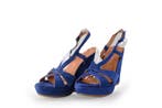Mano Sleehakken in maat 36 Blauw, Mano, Zo goed als nieuw, Schoenen met hoge hakken, Verzenden