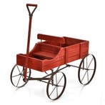 LIVSK Decoratieve Plantenwagen - Stevig Dennenhout - 2 Plant, Tuin en Terras, Bielzen en Borders, Verzenden, Nieuw