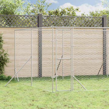 vidaXL Hondenkennel voor buiten 8x12x2 m gegalvaniseerd, Verzenden, Nieuw