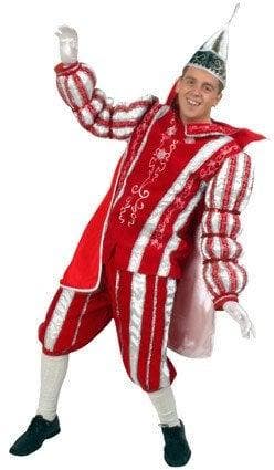 Prins Carnaval pak rood/wit, Hobby en Vrije tijd, Ophalen of Verzenden, Nieuw