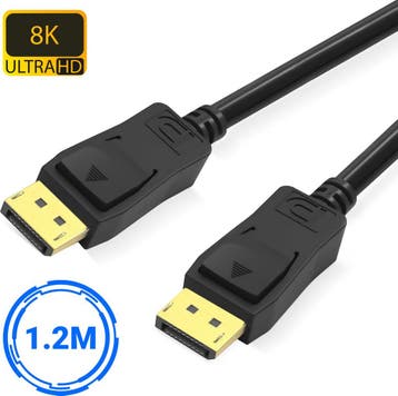 DisplayPort Kabel 1.4 male to male - 8K 60Hz - 4K 144Hz - DP, Ophalen of Verzenden, Nieuw