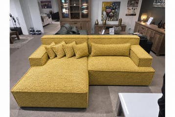 Domburg Loungebank - loungebanken - Geel, Nieuw, 150 cm of meer, Stof, 250 tot 300 cm